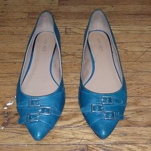 Nine West Green Ballet Flats w/ Buckle